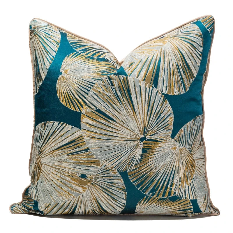 Large Leaf Design Cushion Cover 18x18 20x20inches Summer Throw Pillow Covers for Livingroom Bedroom Generous Pillowcase Julia M LifeStyles