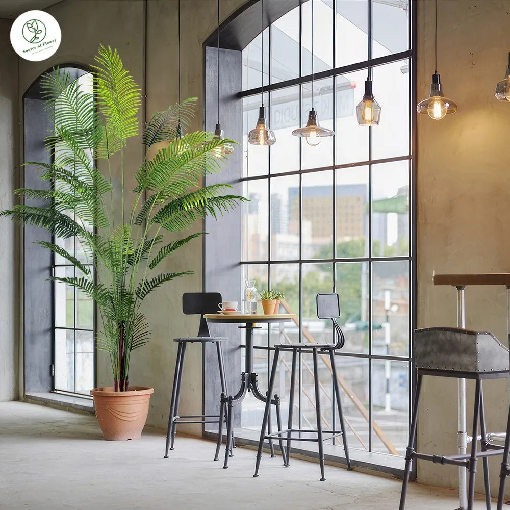 Oh Art Hot Selling 90cm-220cm Tall Artificial Bonsai & Kentia Palm Tree Plastic Outdoor Decorative Palm Tree