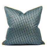 Geometric Luxury Green Pillow Covers 18x18 Inch Farmhouse Decorative Throw Pillow Covers for Home Decor Julia M LifeStyles