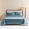 Elegant 100% Egyptian Cotton Bedding Set with Embroidery - 4 Pieces