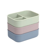Highshow 3-Piece Leak-Proof Silicone Bento Lunch Box Set