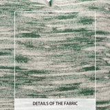 Square Luxury White Green Broken Stripe Frayed Jacquard Home Decoration Pillowcase