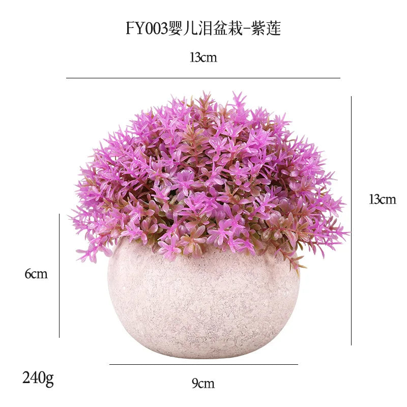 DS  Artificial Plants Potted Greenery Green Grass Plastic Faux Topiary Shrubs for Bathroom Home Kitchen Office Farmhouse Decor Julia M LifeStyles