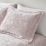 Winter Comforter Set Crushed Velvet Sherpa Reversible Floral Solid Woven Technique Cotton PVC King Super King Home