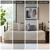 Reversible Plaid Daybed Cover Set - 8 Pieces, Solid Cotton, Multiple Sizes
