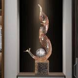 Entrance Ornament Epoxy Resin Sculpted Figurine for Living Room Entry Door Hall