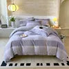 Luxury 100% Cotton Microfiber Twill Bedding Set - Four-Piece Duvet Cover&Sheet Set