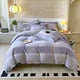 Luxury 100% Cotton Microfiber Twill Bedding Set - Four-Piece Duvet Cover&Sheet Set
