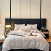 4kg Simple Style Three-dimensional Carved Milk Velvet Polyester-Filled Four-Piece Set for Fall Season Julia M LifeStyles