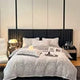 4kg Simple Style Three-dimensional Carved Milk Velvet Polyester-Filled Four-Piece Set for Fall Season Julia M LifeStyles
