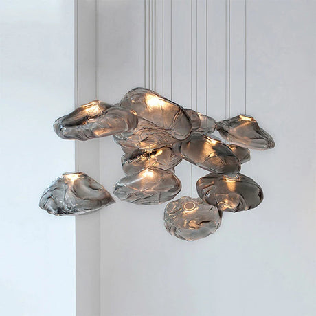 D300mm Amber Cloud Glass Small Pendant Lamp for Art Deco Linghting  American Pendant Light Julia M LifeStyles