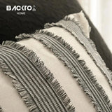Striped Linen Cotton Jacquard Sofa Pillow Cushion Cover  Modern Luxury Throw Pillow case Living Room Decor Hotel Supplies Julia M LifeStyles