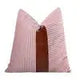 Home Decor Throw Pillow Cover Decorative Pillow Case Design Black Strips Faux Leather Patch Pillow 18x18 Geometric Cushion Cover Julia M LifeStyles