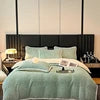 4kg Simple Style Three-dimensional Carved Milk Velvet Polyester-Filled Four-Piece Set for Fall Season Julia M LifeStyles