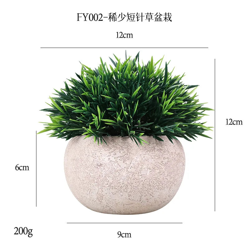 DS  Artificial Plants Potted Greenery Green Grass Plastic Faux Topiary Shrubs for Bathroom Home Kitchen Office Farmhouse Decor Julia M LifeStyles