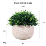 DS  Artificial Plants Potted Greenery Green Grass Plastic Faux Topiary Shrubs for Bathroom Home Kitchen Office Farmhouse Decor Julia M LifeStyles