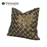 Tiff Home the New 45*45cm Khaki Luxury Decorative Removable Throw Pillow Cover Home Decor Outdoor Chair Car Seat Cushion