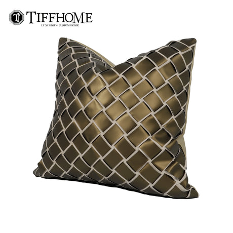 Tiff Home the New 45*45cm Khaki Luxury Decorative Removable Throw Pillow Cover Home Decor Outdoor Chair Car Seat Cushion