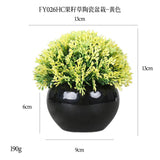 DS  Artificial Plants Potted Greenery Green Grass Plastic Faux Topiary Shrubs for Bathroom Home Kitchen Office Farmhouse Decor Julia M LifeStyles