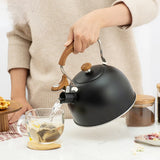Outdoor Camping Cookware Set with Kettle - Portable Stainless Steel Pots