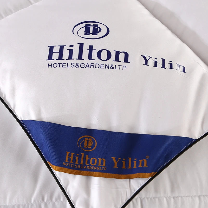 Super king Size in Stock Hypoallergenic Quilted Hilton Comforter