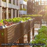 Large Size 80cm Raised Planter Box Outdoor Plastic Garden Bed Legs for Vegetable Herb Flower Plants Home Gardening Pack