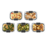 DB 3.2 Cup Food Storage Containers 5 Pack BPA Free Leak-Proof Clear Tritan Plastic Heated Kitchen Organizer Julia M LifeStyles