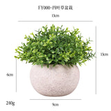 DS  Artificial Plants Potted Greenery Green Grass Plastic Faux Topiary Shrubs for Bathroom Home Kitchen Office Farmhouse Decor Julia M LifeStyles