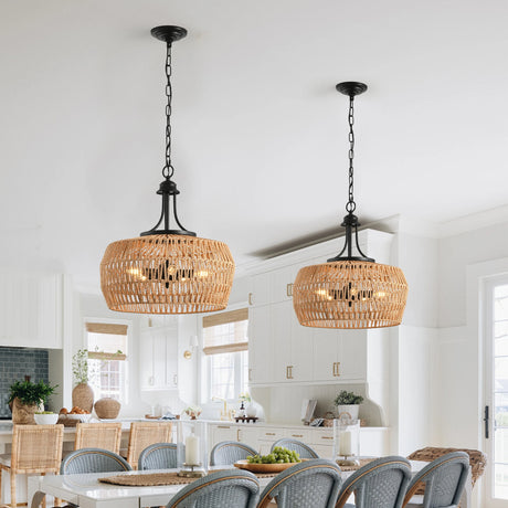 Soléa™ Handwoven Rope Pendant Light