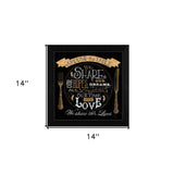 Around the Table Black Framed Wall Art