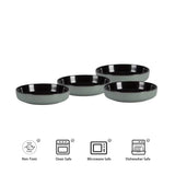 Reactive Glaze Green Stoneware Ceramic Dinnerware Sets for 4 People 20pcs Collection