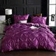 American Styles Pleated Washed Silk 3 Pieces Duvet Cover Set Wedding Julia M LifeStyles