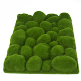 Vertical Green Artificial Moss Wall Panels Glass Material for Garden Decoration and Interior Design