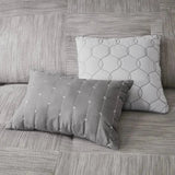 7-Piece Floral Seersucker Comforter Set for King & Super King Beds Julia M LifeStyles