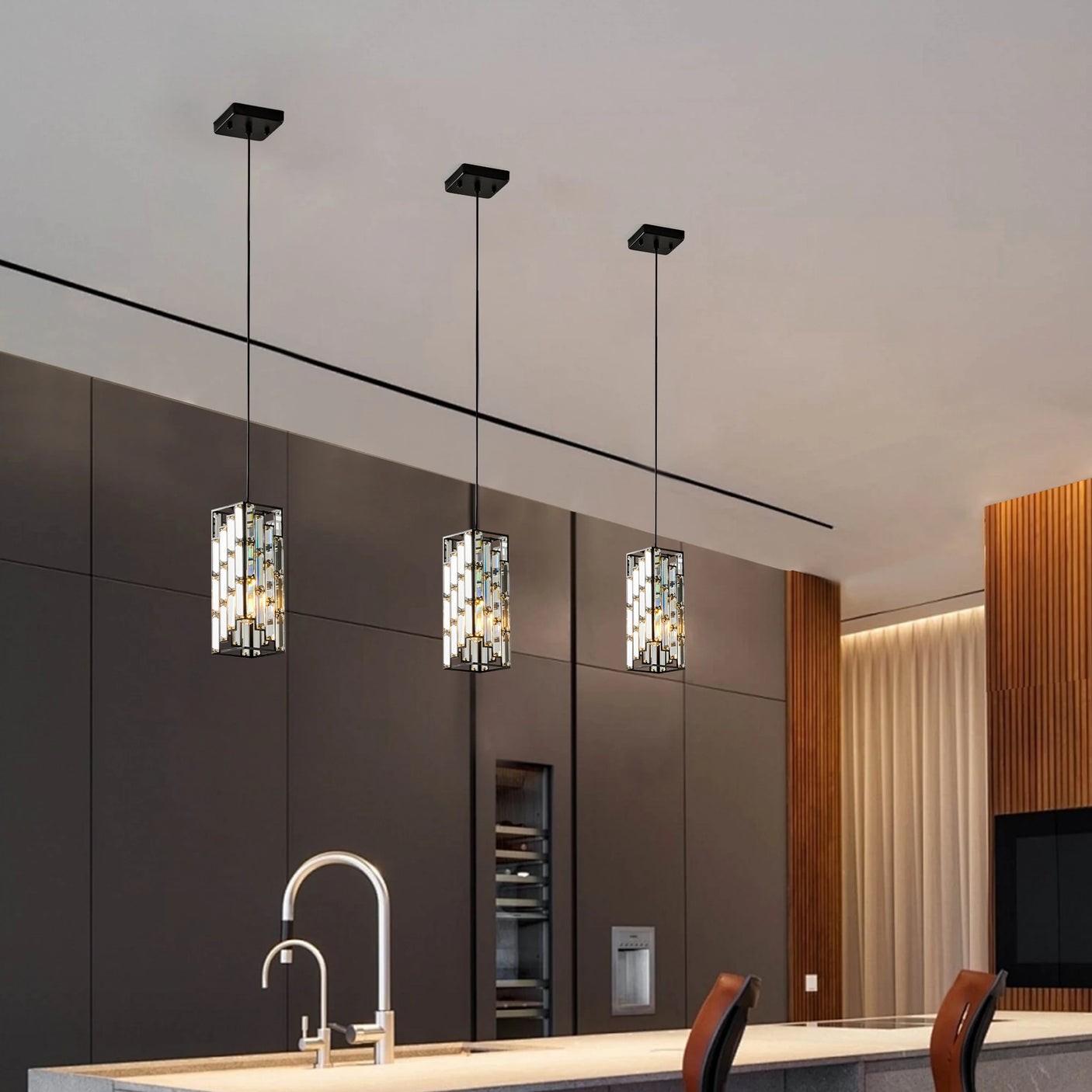 Noir Éclat™ Crystal Pendant Lighting Collection