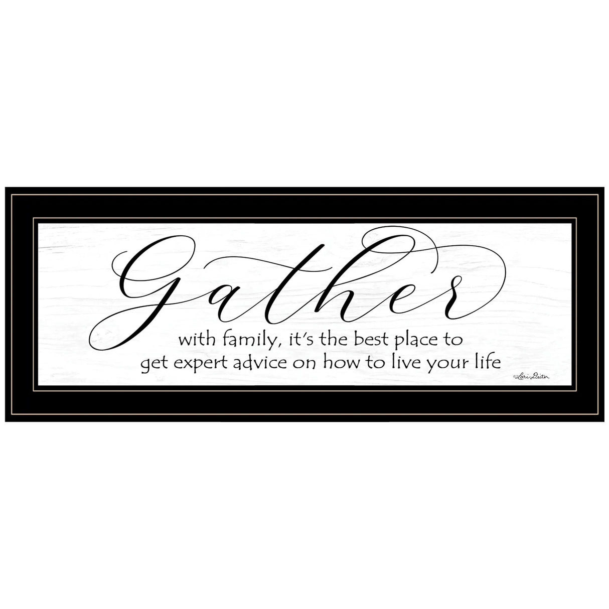 Expert Advice 2 Wall Art Black Framed Print