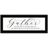 Expert Advice 2 Wall Art Black Framed Print