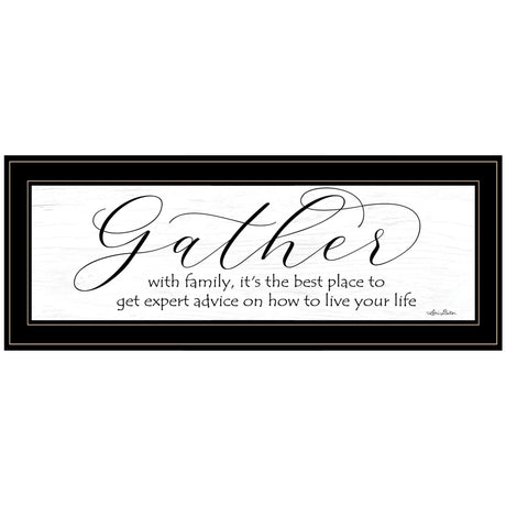 Expert Advice 2 Wall Art Black Framed Print