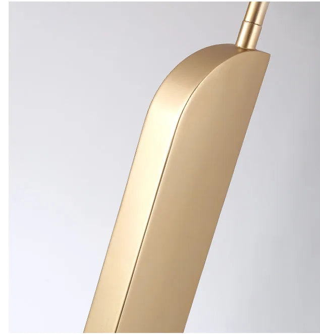 New Modern Style Hanging Kitchen Dining Table Brass Glass Pendant Light