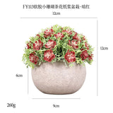 DS  Artificial Plants Potted Greenery Green Grass Plastic Faux Topiary Shrubs for Bathroom Home Kitchen Office Farmhouse Decor Julia M LifeStyles