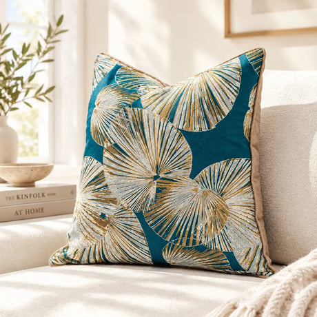 Large Leaf Design Cushion Cover 18x18 20x20inches Summer Throw Pillow Covers for Livingroom Bedroom Generous Pillowcase Julia M LifeStyles