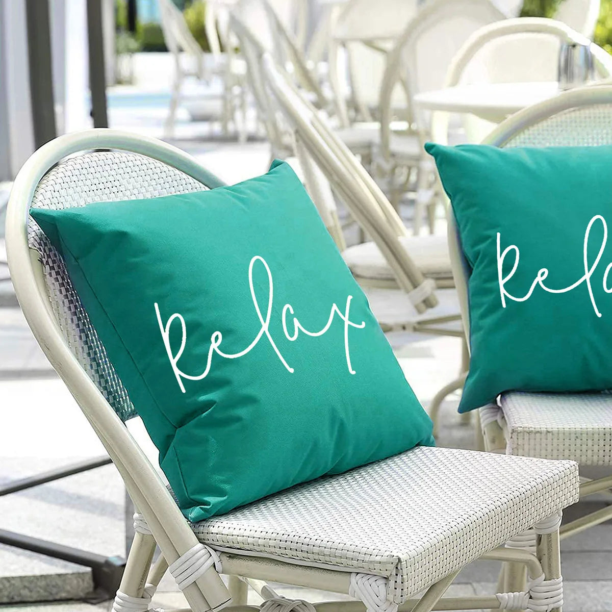 18x18inches Furniture Patio Chair Decorative Waterproof Outdoor Pillows Cushions Covers