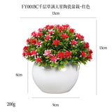 DS  Artificial Plants Potted Greenery Green Grass Plastic Faux Topiary Shrubs for Bathroom Home Kitchen Office Farmhouse Decor Julia M LifeStyles