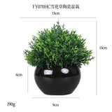 DS  Artificial Plants Potted Greenery Green Grass Plastic Faux Topiary Shrubs for Bathroom Home Kitchen Office Farmhouse Decor Julia M LifeStyles