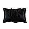 Wholesale Professional Luxury Super Soft Silky Pillow case Solid Color Silk Satin With Envelop Closure