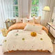 Luxury 100% Cotton Microfiber Twill Bedding Set - Four-Piece Duvet Cover&Sheet Set
