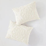 3-Piece Medallion Cotton Chenille Tufted Duvet Cover Set Julia M LifeStyles