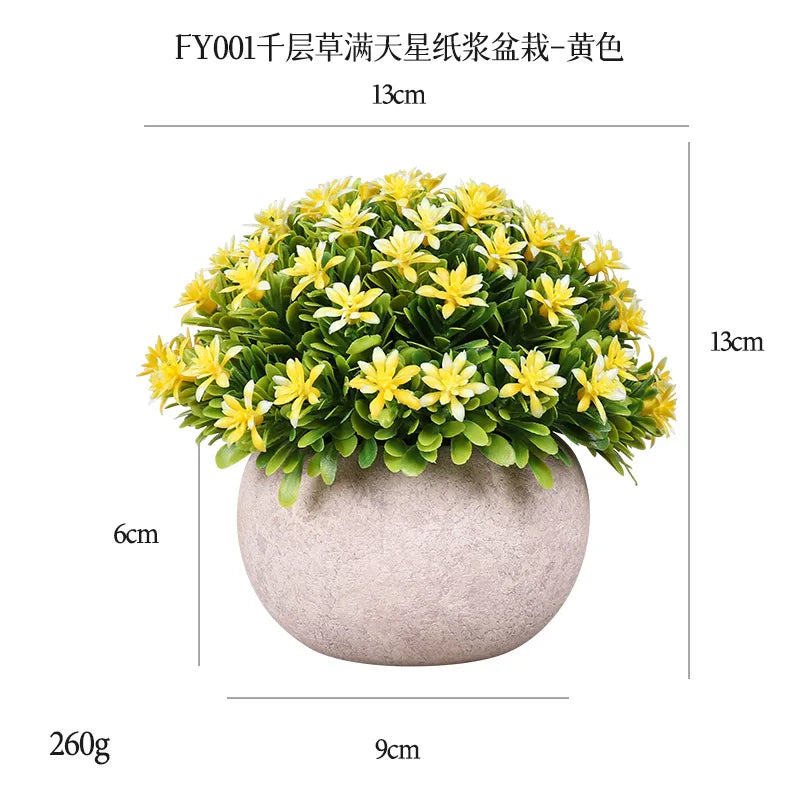DS  Artificial Plants Potted Greenery Green Grass Plastic Faux Topiary Shrubs for Bathroom Home Kitchen Office Farmhouse Decor Julia M LifeStyles