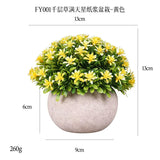 DS  Artificial Plants Potted Greenery Green Grass Plastic Faux Topiary Shrubs for Bathroom Home Kitchen Office Farmhouse Decor Julia M LifeStyles