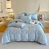 Luxury 100% Cotton Microfiber Twill Bedding Set - Four-Piece Duvet Cover&Sheet Set